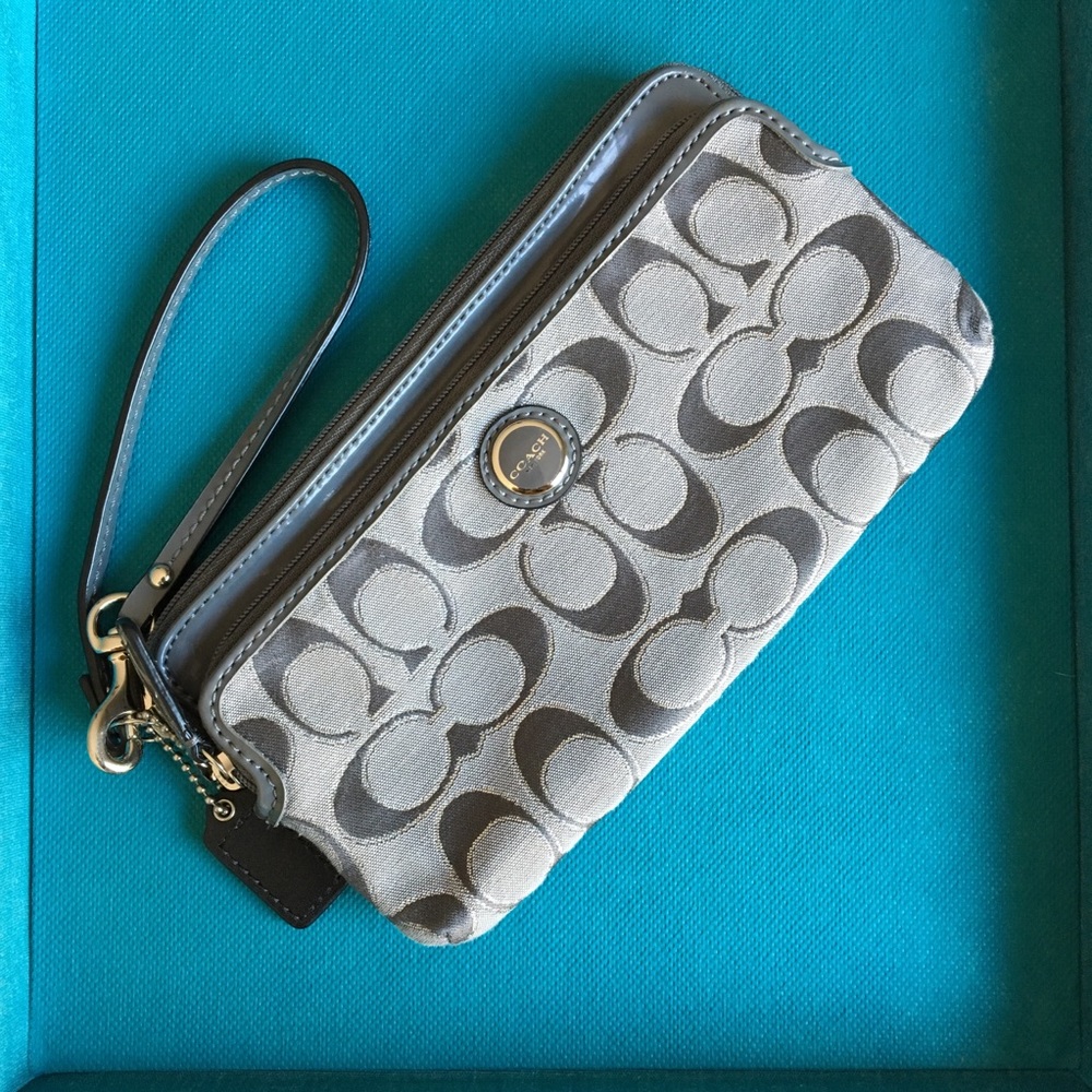 Grey Coach Wristlet
